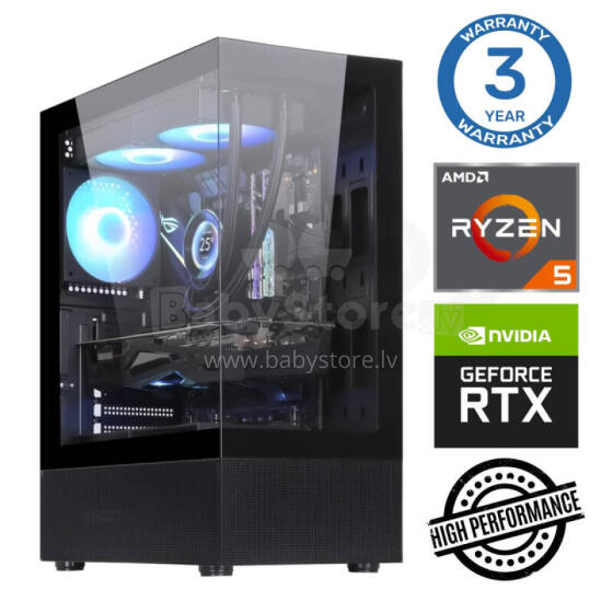 INTOP Ryzen 5 5500 16GB 250SSD M.2 NVME RTX5060 8GB no-OS