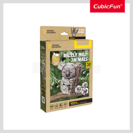 CUBICFUN NATIONAL GEOGRAPHIC 3D пазл «Коала»