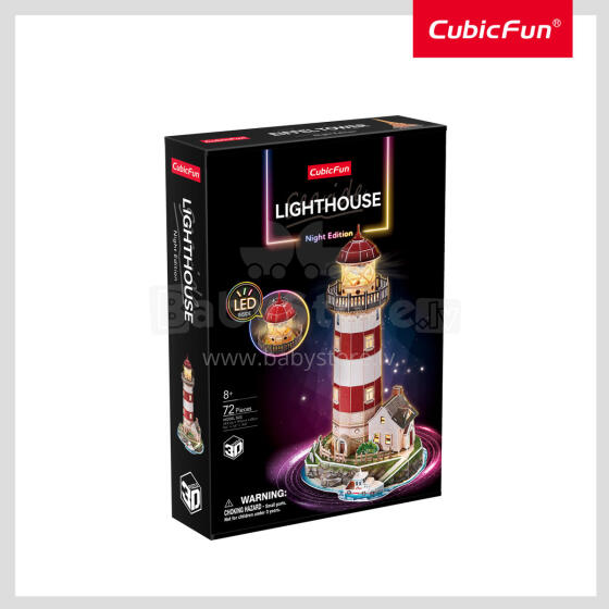 CUBICFUN 3D puzzle Lighthouse with LED