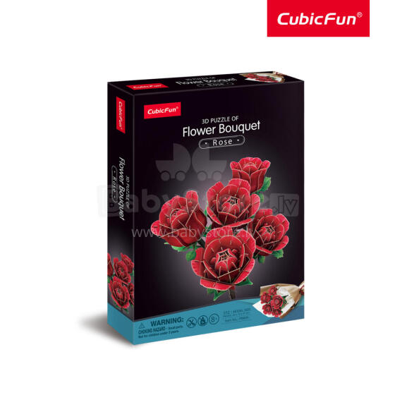 CUBICFUN 3D Puzzle Flower Bouquet - Roses