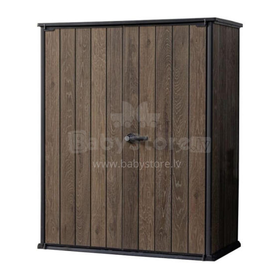 Garden shed Deco Vertical Shed walnut tone