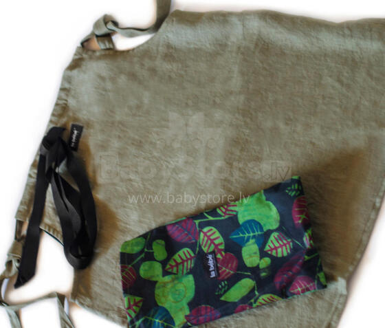 La bebe™ Mama Blouse Linen Art.2880 Universāla blūze grūtniecēm  no dabīga lina, Purvzaļš