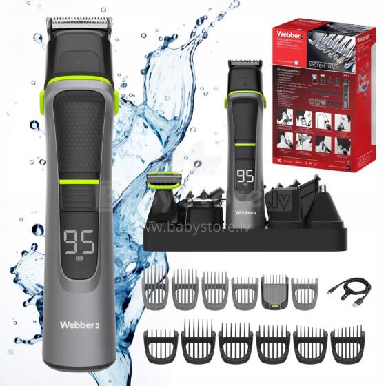 Men’s 14-in-1 cordless trimmer for face and body – Webber GK1400
