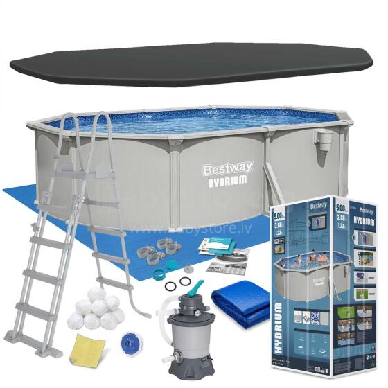 Year-Round Panel Pool 500x366x122 cm 13in1 Bestway 56586