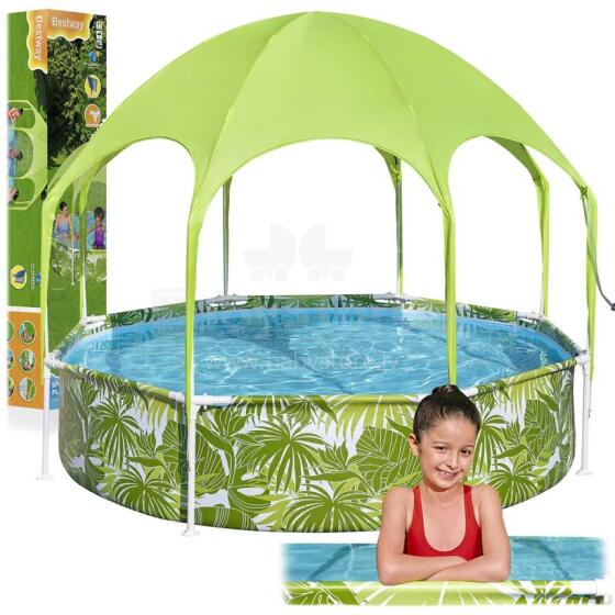 Children's Frame Pool with Canopy 244x51 cm Bestway 56432