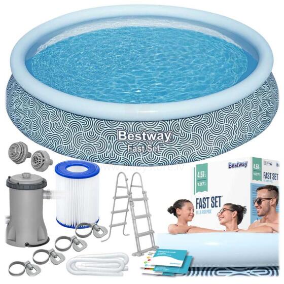 Bestway 57372 11-in-1 457 x 107 cm Inflatable Pool
