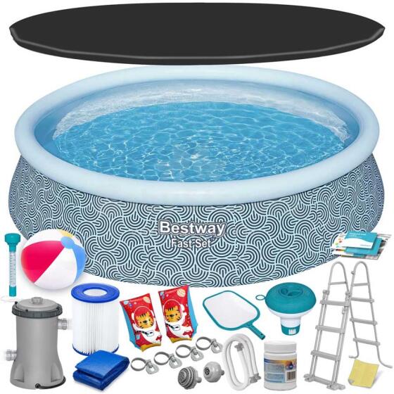 Bestway 57372 457 x 107 cm 18-in-1 Inflatable Pool
