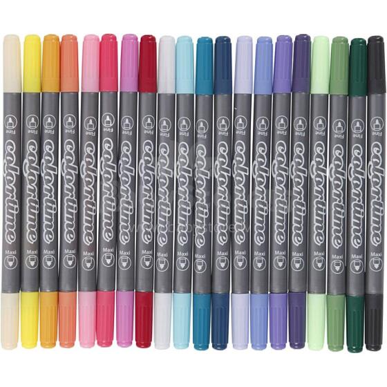 Creative Double-Sided Markers, 20 pcs