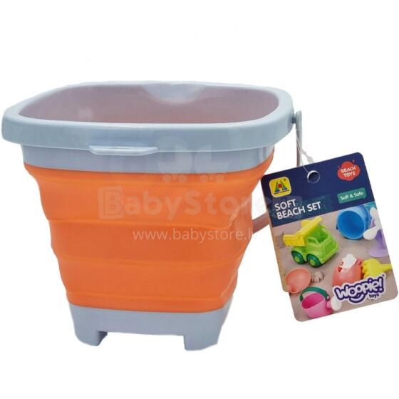 WOOPIE 43742 Foldable Square Bucket Orange