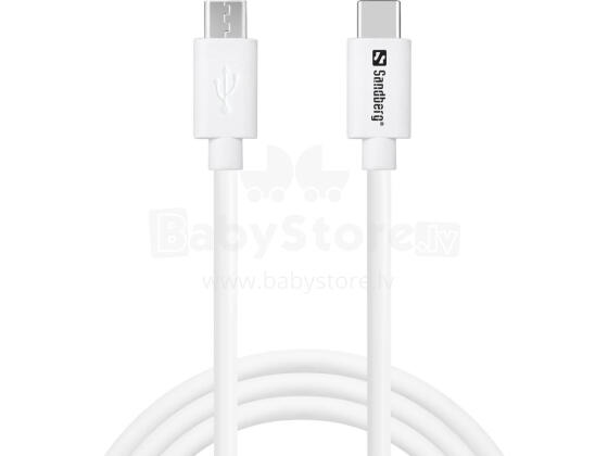 Sandberg 136-74 USB-C>MicroUSB Charge Cable 1m