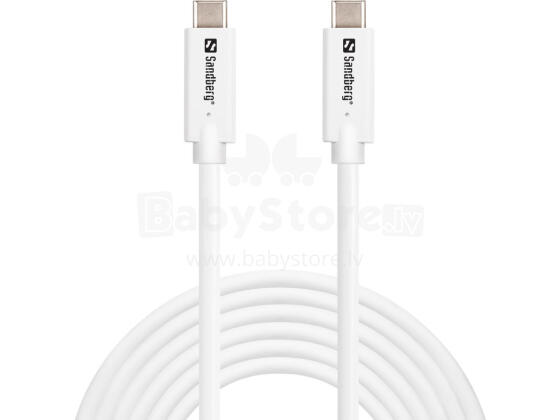 Sandberg 136-75 USB-C>C USB 3.2 Gen2 100W, 3m
