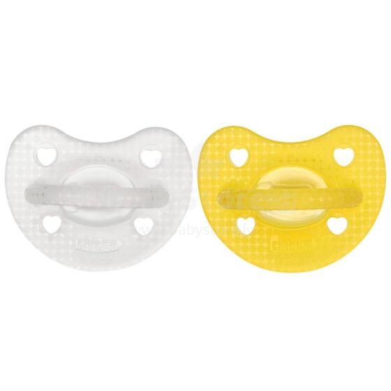 Chicco Silicone Physio Soft Art.288264 Mix Color  Sleep-safe silicone pacifier, molded, 0 m+,2 psc