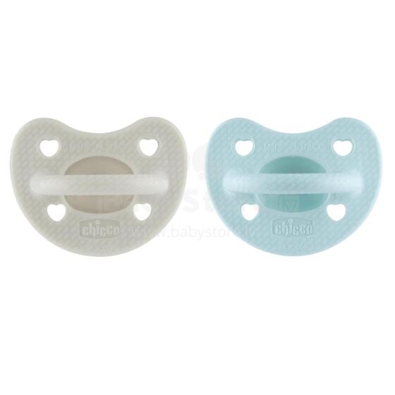 Chicco Silicone Physio Soft Art.288265 Mix Color   Sleep-safe silicone pacifier, molded, 0 m+,2 psc