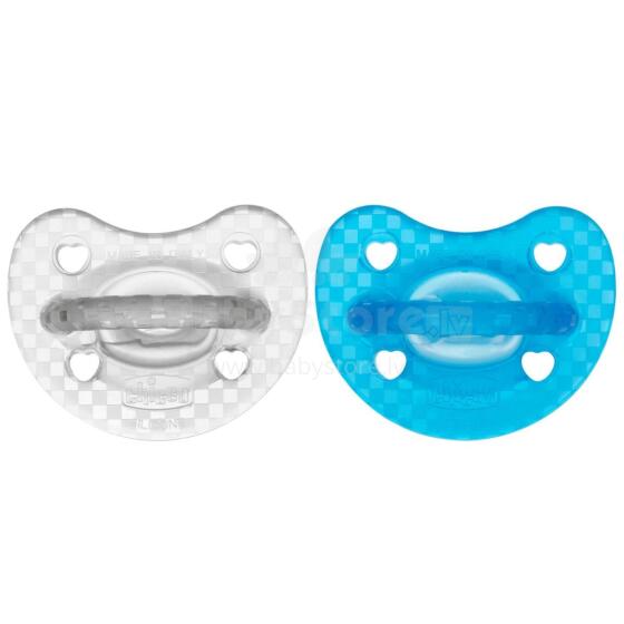 Chicco Silicone Physio Soft Art.288266 Mix Color   Sleep-safe silicone pacifier, molded, 0 m+,2 psc