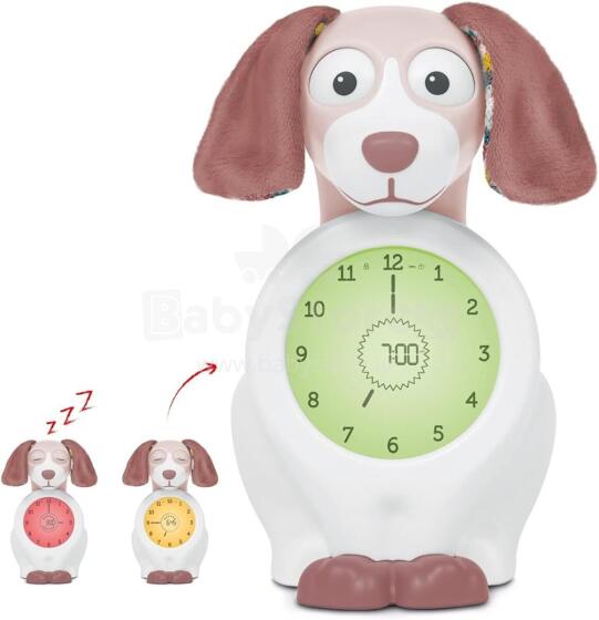 Zazu Kids Davy Dog Sleeptrainer Art.288269 Pink Sleep Trainer with Davy's Night Light
