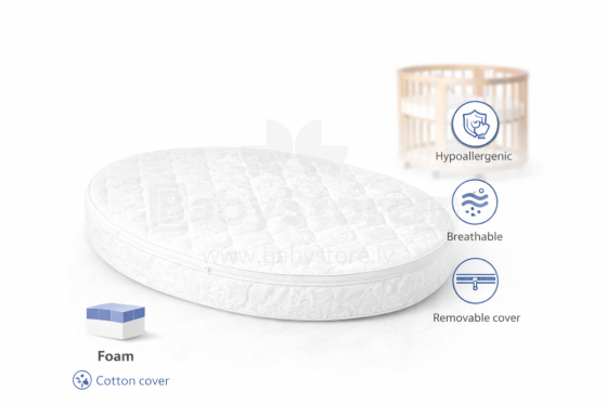 La Bebe™ Smart Bed Art.288272 Children's foam mattress 70x120x5 cm (Compatible with Ingvart)