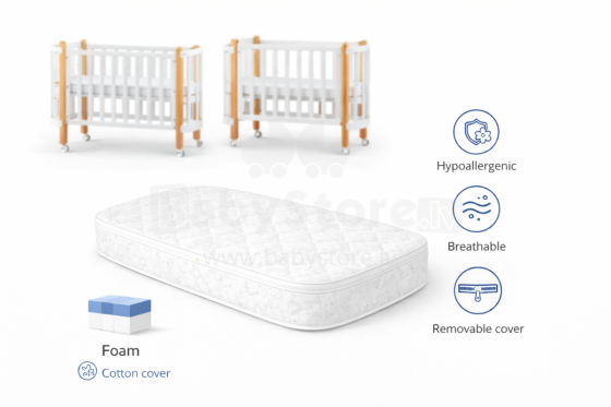 La Bebe™ Nika Bed Art.288285 Children's foam mattress 60x120x5cm (Compatible with Ingvart)