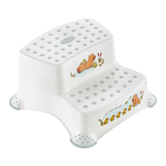 KEEEPER IGOR CUTE CAPYBARA Two-Step Children's Stool with Anti-Slip Function White