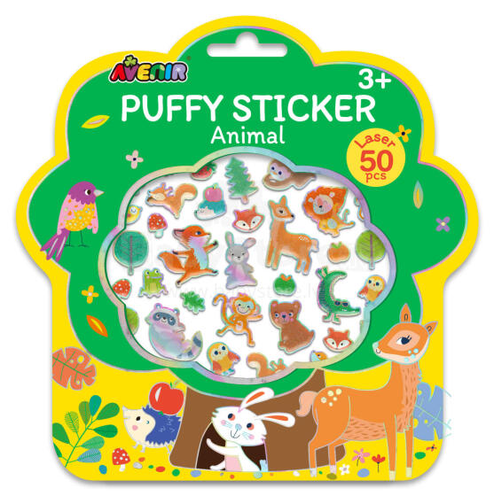 AVENIR Puffy Sticker Animal