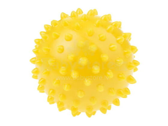 Masāžas bumba-ezītis FIZJO 7,6 cm, yellow (884)