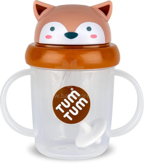 Tum Tum Baby Cup Art.288463 Fergus Fox Детский поильник с cоломинкой с 6+ мес,200 мл