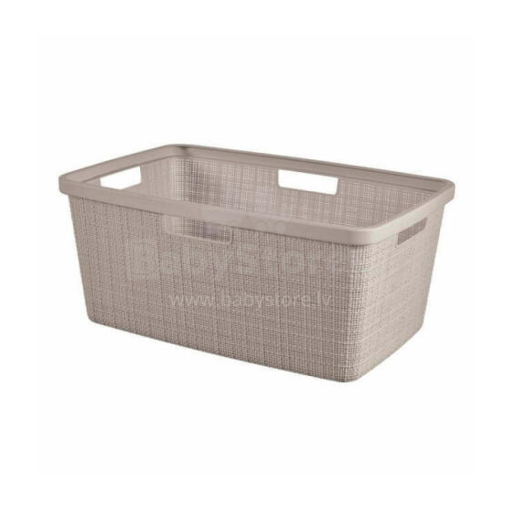 Laundry basket Jute 46L 59x39x26cm beige