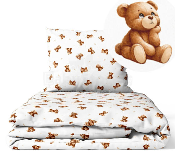 Cover set - 2 pcs - 120x90, 40x60  - a PENSIVE  BEAR