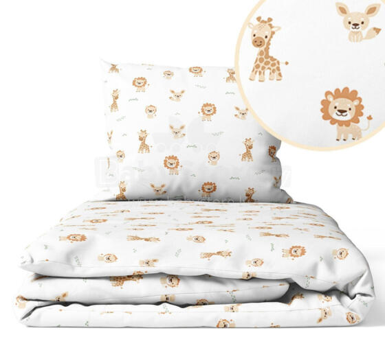 Cover set -  2 pcs - 135x100, 40x60 - SWEET SAFARI