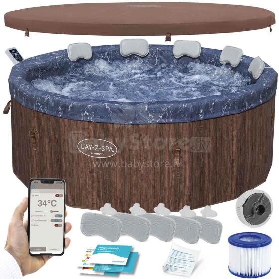 Inflatable SPA Lay-Z Toronto 7-person hydromassage WiFi Bestway 6001W