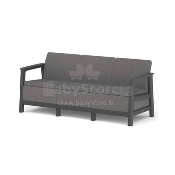Garden sofa three-seater Scandi Linea 3 Seater Sofa gray
