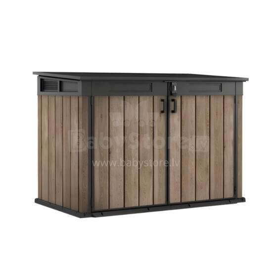 Garden shed Deco Horizontal Shed ash wood tone