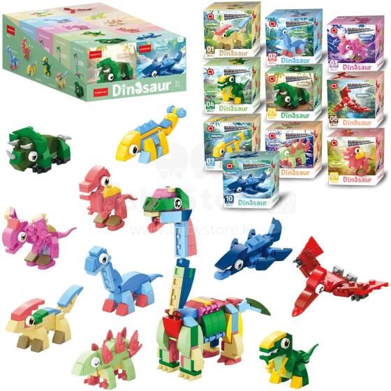 KLOCKI DINOZAUR +35 ELEMENTÓW