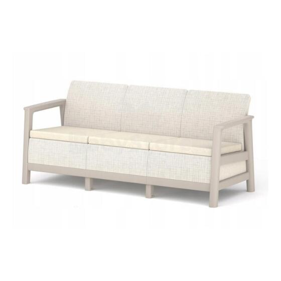 Garden sofa three-seater Scandi Linea 3 Seater Sofa pebble gray/light beige