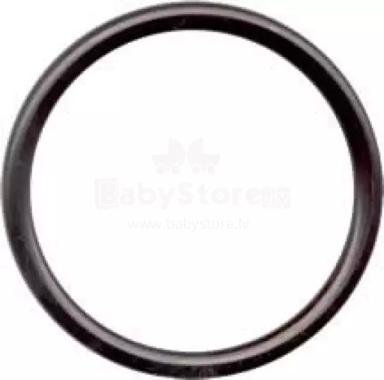 Little Frog Ring Aluminium Art.289157 Black Черные алюминиевые кольца для переноски, размер M,1 шт