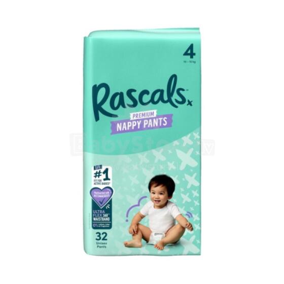 RASCALS diapers-pants, size 4, 10-15 kg., 32 pcs.