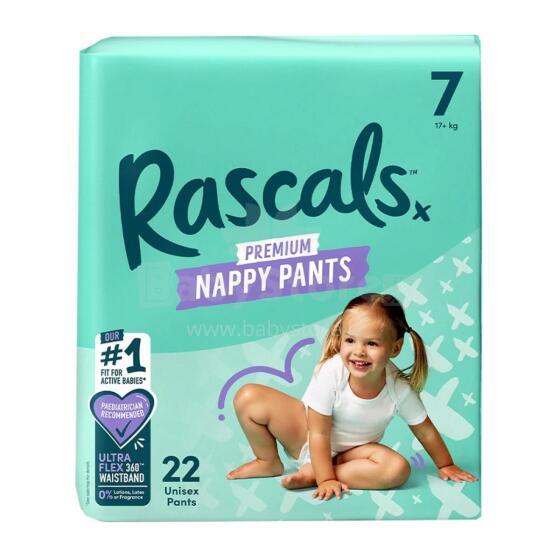 RASCALS diapers-pants, size 7, 17 kg+, 22 pcs.