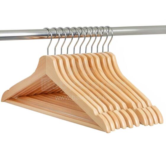 Wooden hangers HG0085 10 pcs.