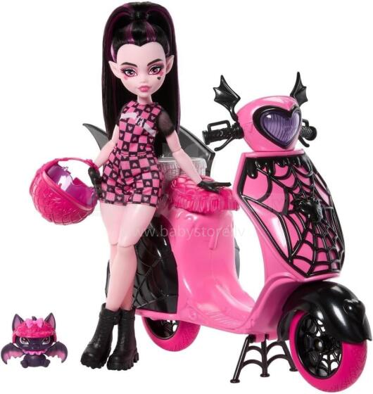 Monster High Дракулаура – скутер “Scare-Cruiser” с питомцем Count Fabulous