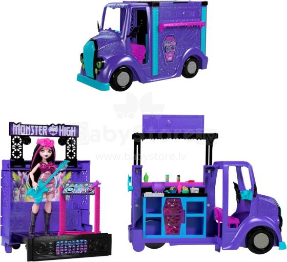 Monster High Draculaura Fangtastic Food Truck Playset – 2-in-1 Stage & Kitchen Truck with 13+ Accessories