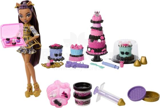 Monster High Scary Sweet Birthday Cake Set – Clawdeen Wolf Doll & Cake Decorating Playset (20+ Accessories)