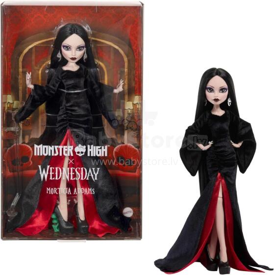 Monster High x Wednesday Morticia Addams kolekcionējamā lelle