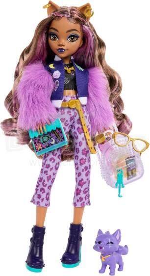 Monster High Клодин Вульф – стильная кукла с питомцем Crescent
