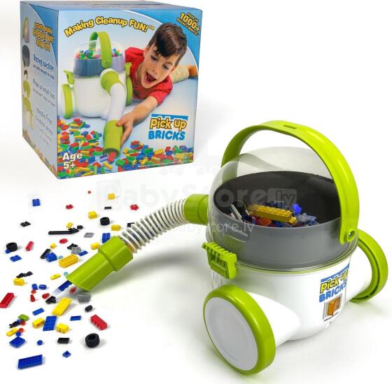 Pick Up Bricks Toy Cleanup Vacuum Art.289442 A toy vacuum cleaner for assembling LEGO sets, LOL doll accessories, and more.