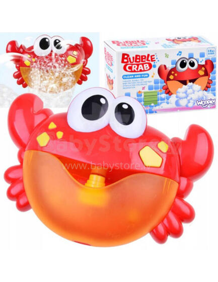 WOOPIE BABY Bath Toy Crab for Foam Making with Melody - 3 pcs