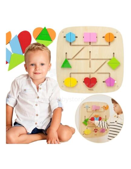 VIGA Wall Activity Panel with 16 Movable Elements