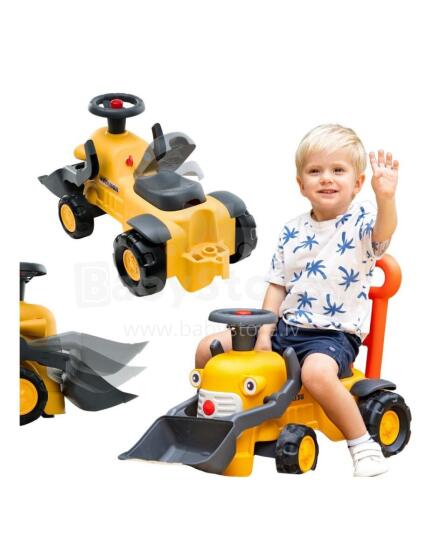 FALK Ride-On Tractor Excavator Komatsu with Bucket and Horn for Ages 1-3