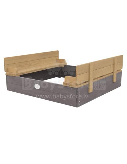 Axi Sandbox Ella 100 x 95 with Benches Gray