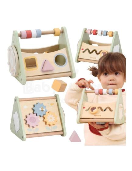 VIGA Activity Triangle – Wooden Educational Toy 5in1