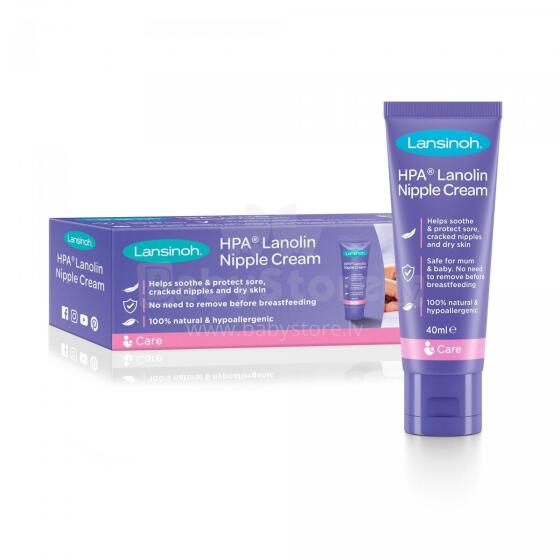 Lansinoh HPA® Lanolin Nipple Cream Art.44302 Крем с ланолином для сосков,40 мл,