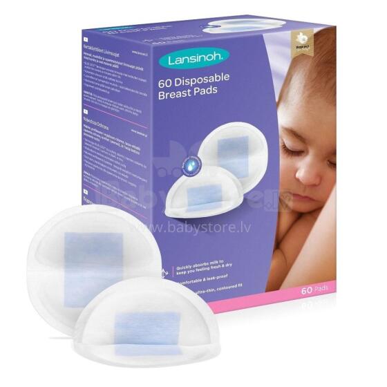 Lansinoh Disposable Breast Pads Art.44265  disposable bra pads, 60 pcs